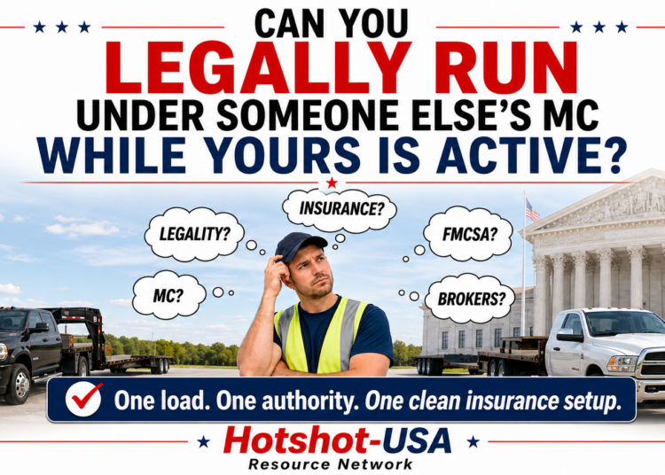 legally run under someone else's MC