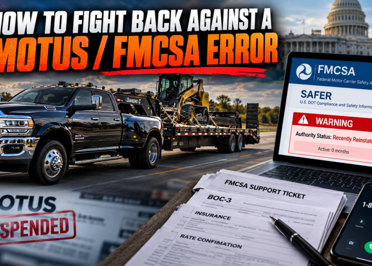 MOTUS/FMCSA Error